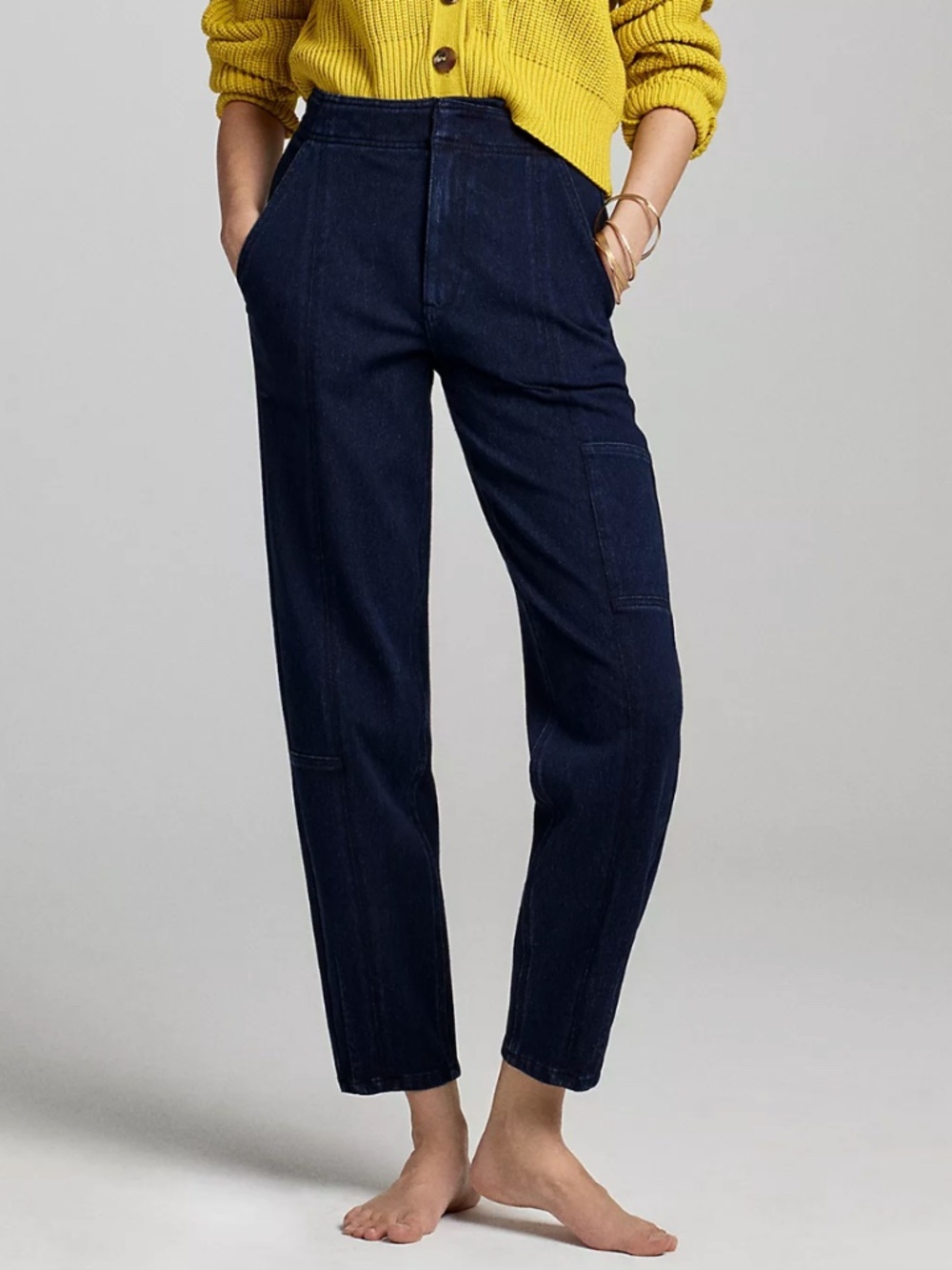 NWT Anthropologie Pilcro High-Rise Navy Blue Stretch Jeans Size 16W